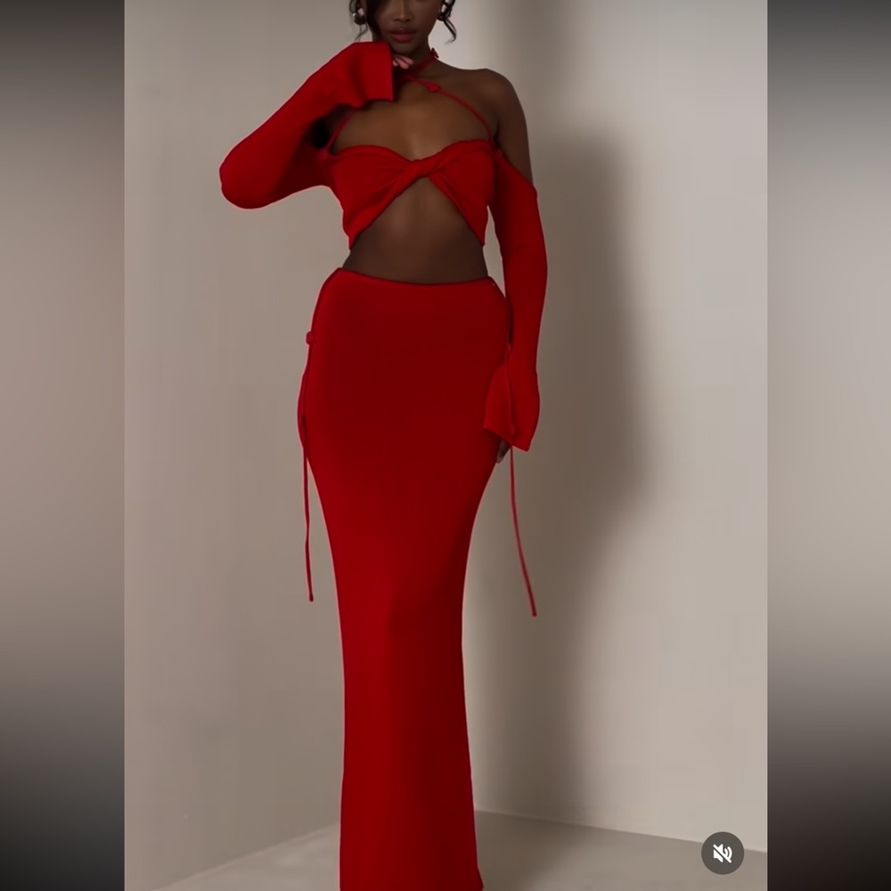 Red two piece set XS